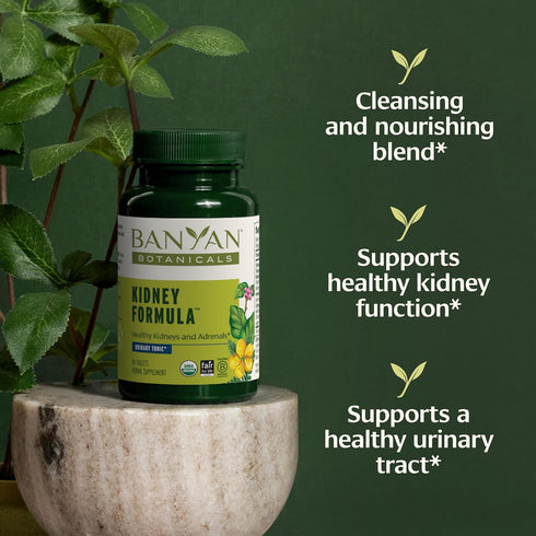 Banyan Botanicals Kidney Formula – Organic Kidney Supplement with Gokshura – Rejuvenating Herbal Blend to Support Kidneys and Urinary Tract Balanc...