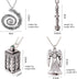 Luomi Doctor Who 4 Pack Different Necklace Wibbly Wobbly Timey Wimey 11th Doctor Sonic Screwdriver Pewter Finish Inspired 3D Police Box...