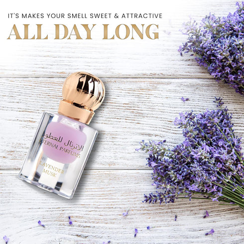 Musk Tahara Collection - Luxury Perfume From Dubai - Long Lasting Pure Concentrated Perfume Oil Fragrance Alcohol Free French Lavender, White Musk...