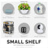4.5" Small Baby Monitors & Speaker Wall Mount Shelf, Adhesive & Screw in, Also for Security Cameras, WiFi Routers, Decor, Plants, Photos, Kitchen,...