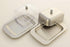 Zoie + Chloe Stainless Steel Butter Dish with Easy to Hold Lid...