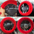 Fluffy Steering Wheel Cover for Women Fuzzy Steering Wheel Cover Winter Warm Faux Wool Plush Car Wheel Cover Furry Steering Wheel Protector Univer...