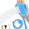 Dog Bath Hose Sprayer and Scrubber Attachment - Indoor/Outdoor Pet Bathing, Grooming and Washing - Pet Shower Brush with Garden Nozzle...