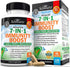Immune Support Supplement with Zinc Vitamin C Vitamin D 5000 IU Elderberry Ginger D3 Goldenseal - Dr Approved Immunity Vitamins for Adults Women a...