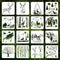 Forest Wildlife Animal Stencils for Painting, 16 Pcs Plastic Reusable Stencils for Kids of Deer Bear Tree Patterns for Painting on Wood Wall Fabri...