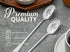 Engraved Ice Cream Spoons, Gifts for Couple, 2 Pcs Stainless Steel Coffee Spoon, To a Lifetime of Ice Cream Together...