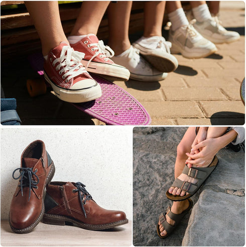 1Pair Shoe Bottom Full Sole Replacement 3.7mm Thickness Rubber Repair Non-Slip for Flat Shoe, White...