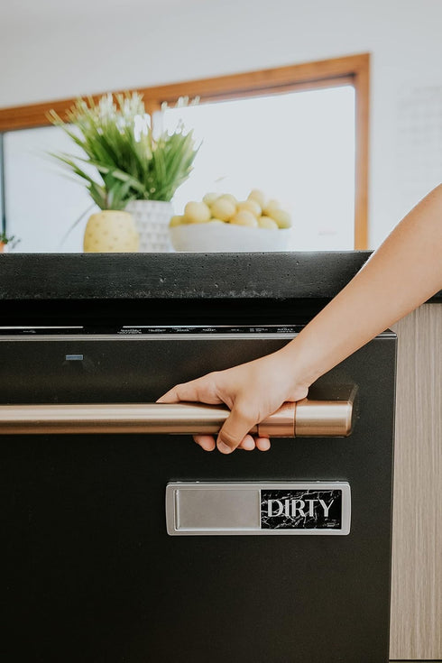 Dishwasher Magnet Clean Dirty Sign, Clean Dirty Magnet for Dishwasher, Modern Kitchen Decor, Magnetic Dish Washer Sign Indicator, Sliding Rustic D...