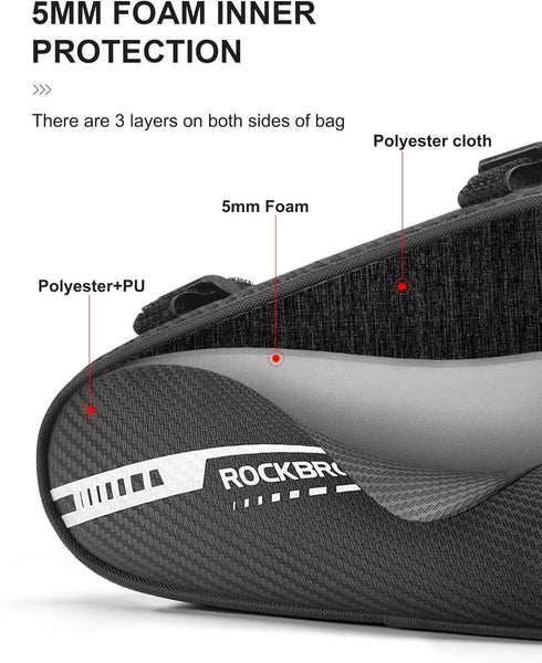 Bike Bicycle Triangle Bag Bike Storage Bag Bicycle Frame Pouch Bag for MTB Road Bike Cycling Bike Accessories...