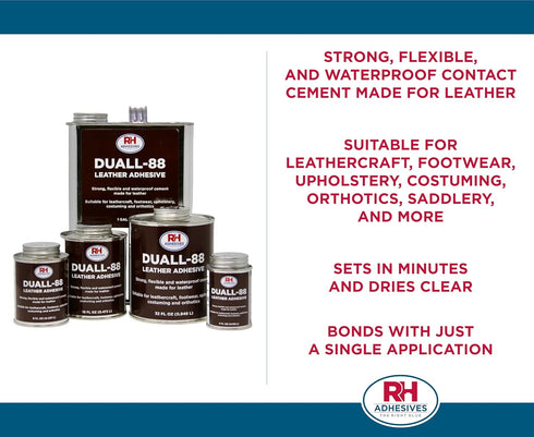 Duall-88 Leather Adhesive, 8 oz. can - RH Adhesives...