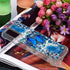 for Samsung Galaxy A02S Case with Tempered Glass Screen Protector,Glitter Bling Flowing Liquid Sparkle Women Girls Soft TPU Shockproof Protective ...