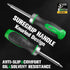 SK 7-in-1 Ratcheting Screwdriver, 216-P, 6 Bits (Phillips, Star, Slotted), 1 Nut Driver Size (1/4 Inch), S2 Steel, SureGrip Handle...