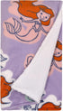 Disney The Little Mermaid Orange, Lavender, Aqua and White Ariel Super Soft Sherpa Baby Blanket...