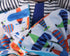 Unisex Baby Reversible Minky Dot Stroller Blanket (Choose Color) (Airplane/Turquoise)...