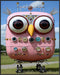 Posterizer 1 pcs-cute robotic owl with big eyes-Abstract & Modern Art-Fantasy & Fiction Art-Gift for Girls, Boys, Teens-decor for Girls, Teens Bed...