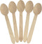 KingSeal Disposable Birch Wood Cutlery Spoons, Biodegradable and Earth Friendly, 6.25 Inch Length - 1 Pack of 100 pcs...