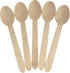 KingSeal Disposable Birch Wood Cutlery Spoons, Biodegradable and Earth Friendly, 6.25 Inch Length - 1 Pack of 100 pcs...