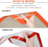 Silicone Baking Mats Set of 2 Square Non-Stick Reusable Air Fryer Linner - Best German Silicone - 9 inch...