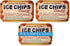 ICE CHIPS Xylitol Candy Tins 5.28 oz total (Salted Caramel, 3 Pack) - Includes BAND as shown...