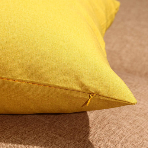 Boao 4 Pack Decorative Outdoor Waterproof Throw Pillow Covers, Square Patio Balcony Garden Waterproof Cushion Case, PU Coating Pillow Shell for Co...