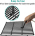 Cast Iron Grill Grate Lifter, Cooking Grid Lifter Gripper for Big Green Egg, Primo Kamado Charcoal Grill Smoker...