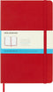 Moleskine Classic Notebook, Large, Dotted, Red Scarlet, Hard Cover (5 x 8.25)...