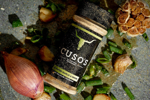Cuso Cuts Great Tasting Roasted Garlic & Onion BBQ Seasoning Rub - Contains All Natural Ingredients - Spices & Rubs for Grill, BBQ & Marinade - Be...