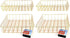 Gold Iron Wire Baskets and Trays, Round and Rectangular, 4-ct Sets (Tray)...