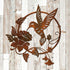 Zoihet Round Metal Bird Wall Art Decor - Hummingbird Wall Art Silhouette for your patio, garden, and fence Art Decor, Bird Wall Silhouette Indoor ...