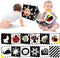 Newborn Toys, High Contrast Baby Books with Teether, Black and White Baby Toys, Montessori toys 0-6-12 Months Brain Development, Sensory Learning ...
