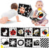 Newborn Toys, High Contrast Baby Books with Teether, Black and White Baby Toys, Montessori toys 0-6-12 Months Brain Development, Sensory Learning ...
