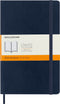Moleskine Classic Notebook, Soft Cover, Large (5" x 8.25") Ruled/Lined, Sapphire Blue, 192 Pages...