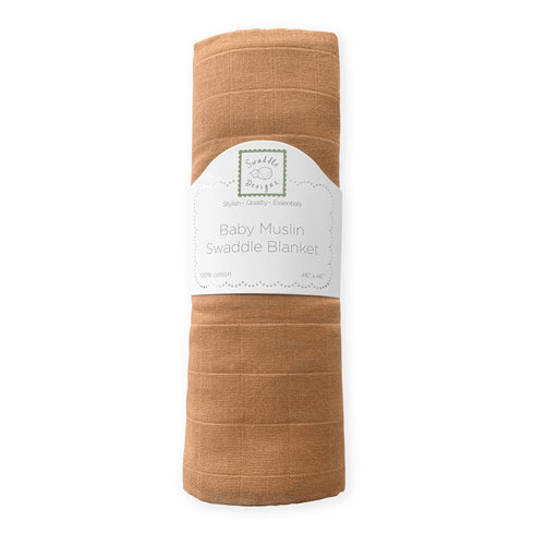 SwaddleDesigns Cotton Muslin Swaddle Blanket, Receiving Blanket for Baby Boys & Girls, Best Shower Gift, 46x46 inches, Butterum...