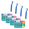 80 Count Interdental Brush Cleaners Dental Brushes Toothpick Tooth Flossing Head Oral Hygiene Angle with Portable Case Easy Use for Cleaning(Blue,...