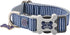 HUGO & HUDSON Dog Collar, Adjustable Nylon Pet Collar with Safety Buckle, Navy Striped, L...