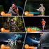 Rechargeable LED Headlamp Flashlight, 1500 Lumen Headlight with 9 Modes, Motion Sensor Head Lamp Camping Essentials Gear, Waterproof Head Light Fl...