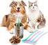 4 Pieces Pet Food Can Spoons Dog Cat Can Spoons Long Handle Plastic Curved Design for Pet wet Food Mixing...