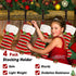 Christmas Stocking Holders for Mantle,4 Pack Adjustable Stocking Holder Non-Skid Stocking Hangers Lightweight Stocking Hooks for Fireplace Home De...