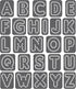 Rhinestone Genie Font-Rounded 1.5" Magnetic Rhinestone Template, Black...