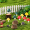 13 Pieces Miniature Fairy Garden Accessories Resin Mini Hedgehogs and Mushroom Garden Accessories Fairy Outdoor Garden Animals Figurines for Fairy...