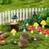 13 Pieces Miniature Fairy Garden Accessories Resin Mini Hedgehogs and Mushroom Garden Accessories Fairy Outdoor Garden Animals Figurines for Fairy...