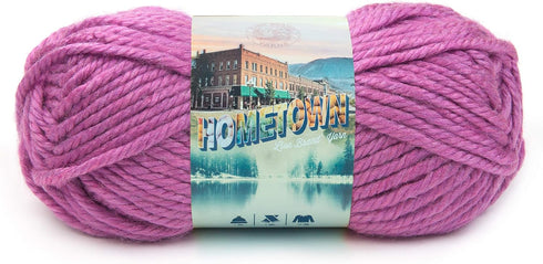 Lion Brand Yarn Hometown Yarn, 1-Pack, Palm Bay Orchid......