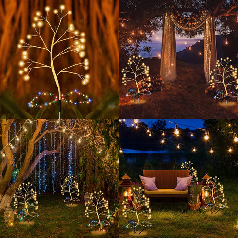 Solar Garden Lights Solar Lights Outdoor Waterproof New Upgraded Solar Lights for Outside Solar Outdoor Lights for Yard Patio Pathway Decor for Wo...