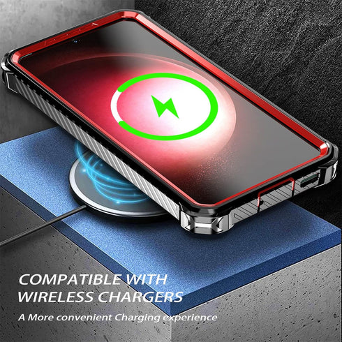 CCSmall Samsung Galaxy S21+ Plus Case Compatible for Magsafe, Ultimate Protection Armor with Ring Holder Fit for Magsafe Wireless Charger Phone Ca...