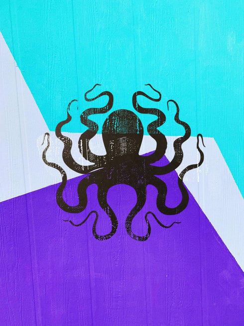 Reusable Octopus Cthulhu Squid Stencil 11" x 8.5" - Durable, Versatile Crafting Tool...