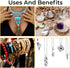 Open Jump Rings and Lobster Clasps Jewelry Fixing Kit (1200 pcs Gold and Silver) with a Bent Nose Jump Ring Pliers, Tweezers, and a Jump Ring Open...