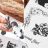 Scrapbooking Stickers Book 200 Stickers A5 Size People Stickers Pre-Cut Washi Stickers for Journaling stickers black and white scrapbook supplies...