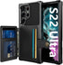for Samsung Galaxy S22 Ultra Case with Card Holder, Compatible with Magnetic Car Mount, Heavy Duty Shockproof Rugged Soft TPU Back Leather Flip Wa...