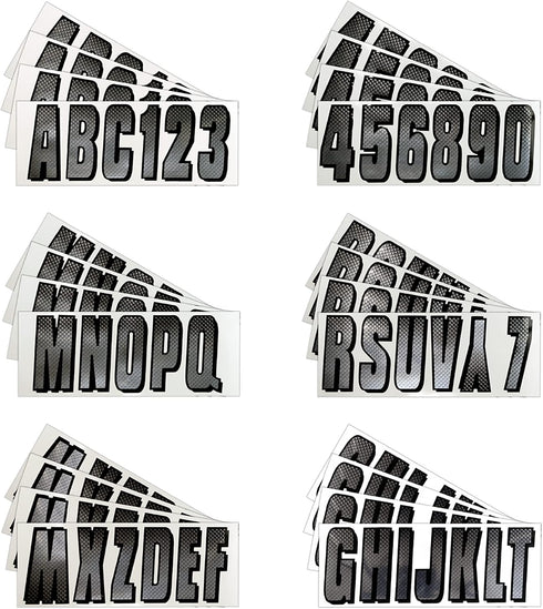 Hardline Products Series 300 Factory Matched 3-Inch Boat & PWC Registration Number Kit - CHBKG300...