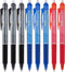 Pilot, FriXion Clicker Erasable Gel Pens, Extra Fine Point 0.5 mm, Pack of 8, Black, Red & Blue...